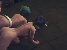 原神耽美-温迪双头龙3P-伪娘跨性别日本动漫游戏同性色情 asian hot gay pornstars sex videos