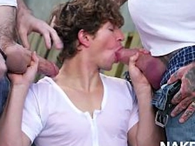 Greyson Myles和Eddie Patrick户外群交 asian gay young sex videos